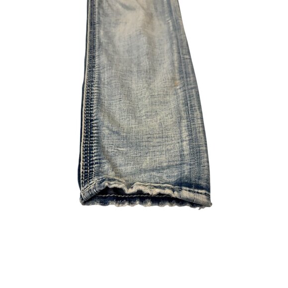 Rock Revival Light Wash Distressed Straight Leg Jeans Z21 Medium Wash Denim - Picture 10 of 10